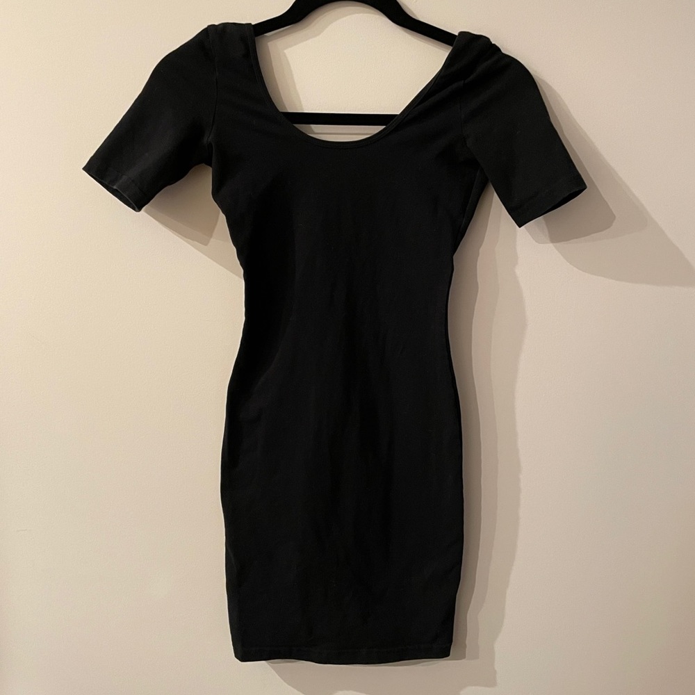 American Apparel low back black dress